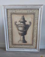 GESCHUURDE WITTE LIJST WANDDECORATIE 93X72 CM, Ophalen, Zo goed als nieuw