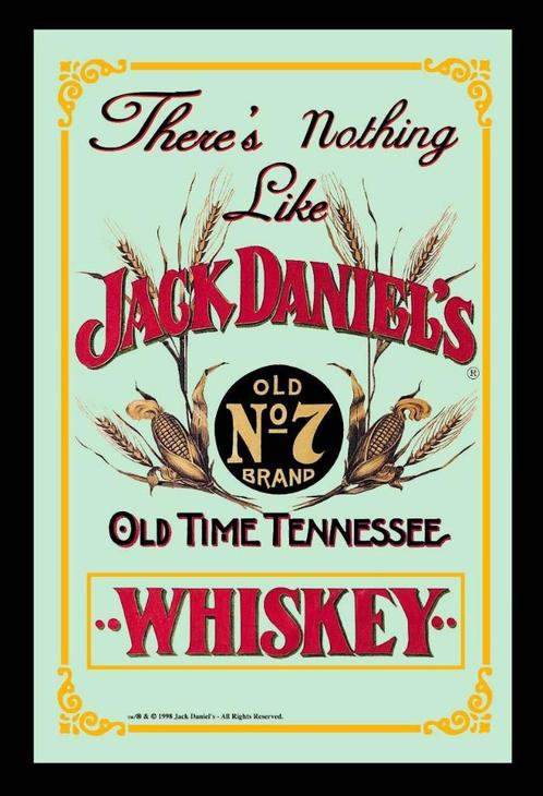 Jack Daniels whiskey graan reclame spiegel wanddeco, Verzamelen, Merken en Reclamevoorwerpen, Nieuw, Ophalen of Verzenden