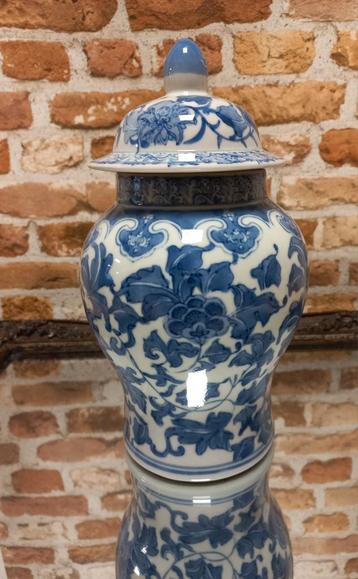 Delftsblauwe Pot met Deksel - 25 cm beschikbaar voor biedingen