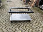 RVS Tafel met Onderstel horeca oven gasfornuis frituur, Doe-het-zelf en Verbouw, Werkbanken, Ophalen, Gebruikt
