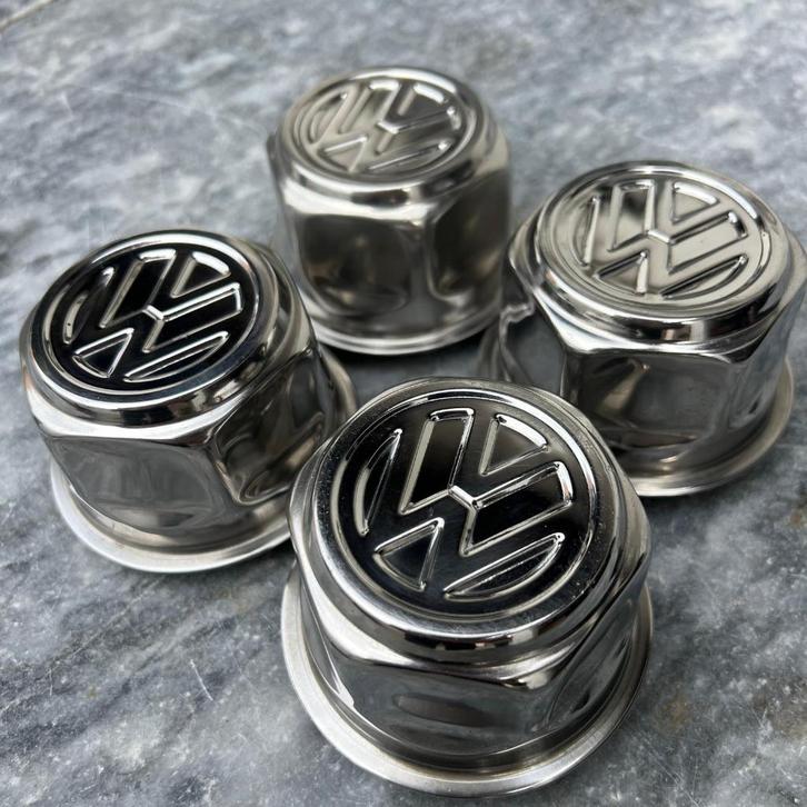 VW Marathon Weltmeister Kever Chromen naafdoppen, Auto diversen, Auto-accessoires, Gebruikt, Ophalen of Verzenden