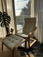 IKEA POÄNG Fauteuil en voetenbank, Ophalen of Verzenden