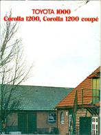 Folder Toyota 1000 en Corolla 1200 1973, Ophalen of Verzenden, Gelezen, Toyota