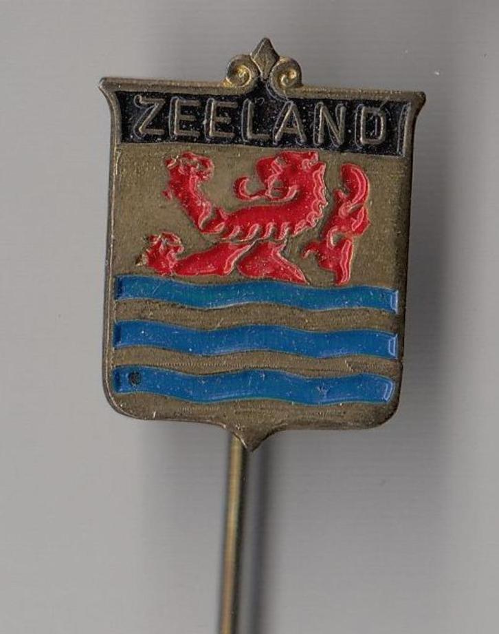 Zeeland provincie wapen speldje, Verzamelen, Speldjes, Pins en Buttons, Gebruikt, Speldje of Pin, Overige onderwerpen, Ophalen of Verzenden