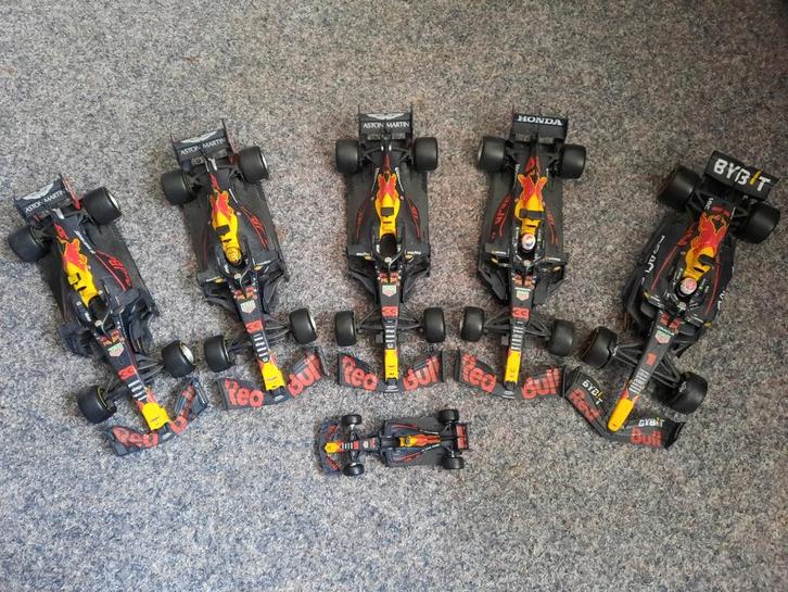 Max Verstappen raceauto's., Hobby en Vrije tijd, Modelauto's | 1:32, Zo goed als nieuw, Auto, Overige merken, Ophalen of Verzenden