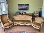 Antieke Salon Set - Bank en Fauteuils barok goudgeel, Ophalen
