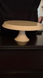 Aardewerk, serveerschaal, etagère, beige, Huis en Inrichting, Woonaccessoires | Etagères, Ophalen of Verzenden, Zo goed als nieuw