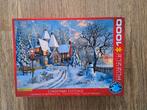 winter legpuzzel 1000 stukjes, Ophalen of Verzenden, 500 t/m 1500 stukjes, Legpuzzel, Zo goed als nieuw