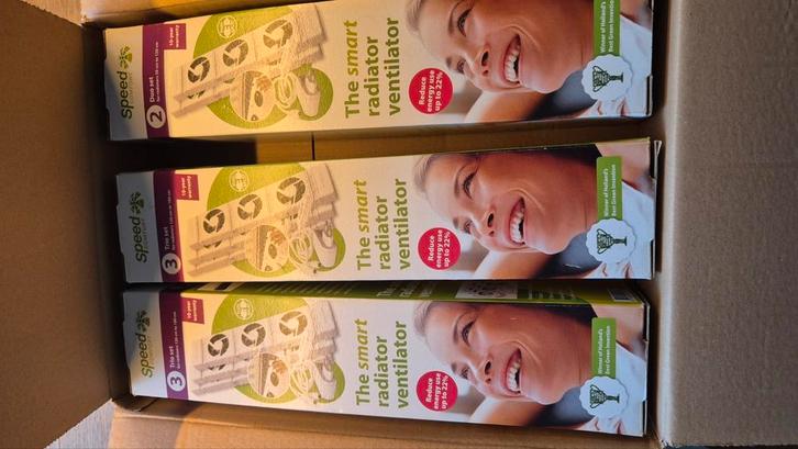 8 x speedcomfort radiator ventilatoren Nederlandse kwaliteit, Doe-het-zelf en Verbouw, Verwarming en Radiatoren, Zo goed als nieuw