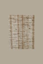 5617 vintage jutelook behang geweven bruin wit dessin swiet, Huis en Inrichting, Stoffering | Behang, Verzenden, Minder dan 10 m²