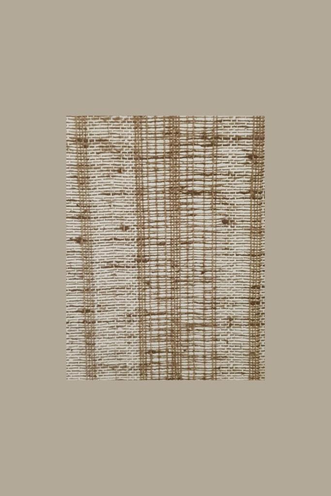 5617 vintage jutelook behang geweven bruin wit dessin swiet, Huis en Inrichting, Stoffering | Behang, Wit, Bruin, minder dan 10 m²