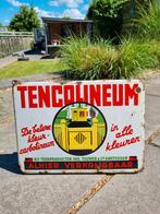 Emaille bord tencolineum, Ophalen of Verzenden, Gebruikt, Reclamebord