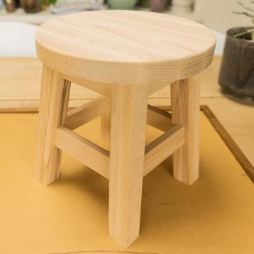 Beuken krukje FSC 100% planttafeltje massief hout H27 cm Dia beschikbaar voor biedingen