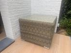 Wicker bijzettafel / hocker gekocht bij Intratuin, Ophalen, Zo goed als nieuw, Kunststof