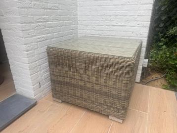 Wicker bijzettafel / hocker gekocht bij Intratuin beschikbaar voor biedingen