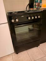 Mat zwart gasfornuis met oven, 4-pits van Everglades, Ophalen, 4 kookzones, Zo goed als nieuw, Gas