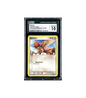 Pokemon Spearow EX Crystal Guardians #61 CGC 10 beschikbaar voor biedingen