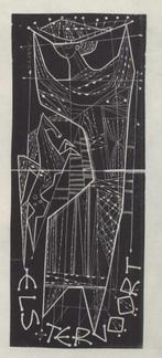 0003 Ex Libris Nederland : Jan van Doorn, z.j., Antiek en Kunst, Kunst | Etsen en Gravures, Verzenden