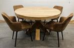 Massief eiken eettafel nieuw|Prachtige nieuwe eiken eettafel, Ophalen of Verzenden, Nieuw, 8 stoelen of meer