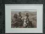 5458-25-2 : Reproductie Indianen : Indiaanse familie 41X31, Huis en Inrichting, Woonaccessoires | Wanddecoraties, Ophalen of Verzenden