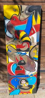 Langwerpig schilderij 120 bij 40 cm, Ophalen of Verzenden