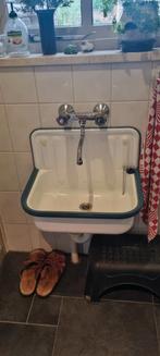 Uitstort gootsteen wit geëmailleerd, Ophalen, Gebruikt