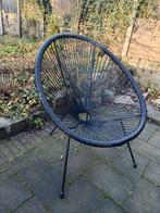 Jysk Tuinstoelen Zwart + kussen, Ophalen, Zo goed als nieuw, Metaal