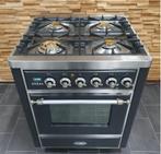 Luxe Boretti Majestic Fornuis 70cm antraciet & rvs 1 oven, Witgoed en Apparatuur, Niet ingevuld, 60 cm of meer, Niet ingevuld