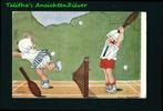 Prachtige ansichtkaart kinderen tennis A01-31, Verzamelen, Verzenden, 1920 tot 1940, Gelopen, Kinderen