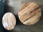 Trommel salontafel (2x), Huis en Inrichting, Ophalen, 50 tot 100 cm, Rond, 50 tot 100 cm