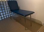 Massagetafel, blauw skai leer, enraf nonius, Ophalen, Zo goed als nieuw, Overige typen