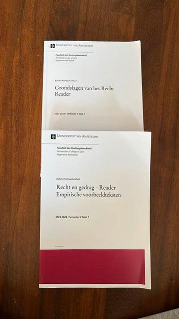 Readers UvA rechtsgeleerdheid jaar 1 beschikbaar voor biedingen