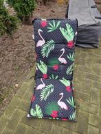 Tuinkussen met Flamingo Print, Ophalen of Verzenden, Gebruikt, Overige materialen