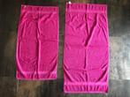 2 x Van Dijck Prestige Handdoek badlaken fuchsia roze, Ophalen of Verzenden, Zo goed als nieuw, Roze, Handdoek