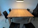 Eikenhouten eettafel 140x140, Huis en Inrichting, Tafels | Eettafels, Ophalen, Gebruikt, Vijf personen of meer, 100 tot 150 cm