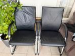 Stevige leren stoelen te koop, Huis en Inrichting, Stoelen, Ophalen, Zo goed als nieuw