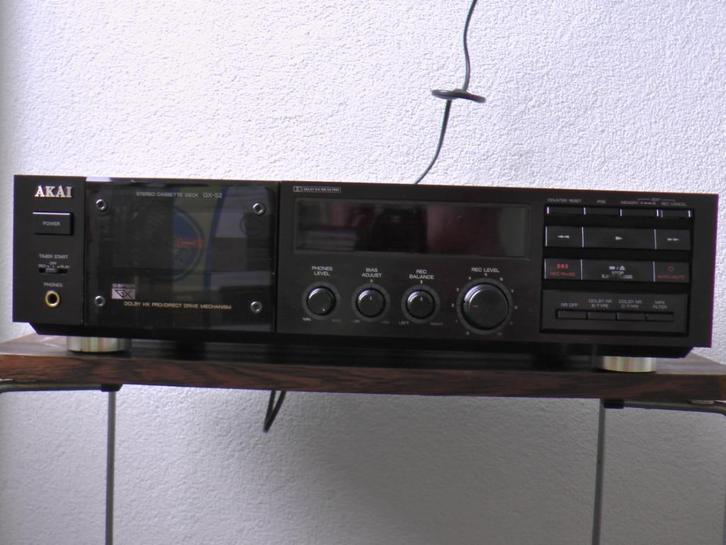 AKAI GX-52 cassettedeck, Audio, Tv en Foto, Cassettedecks, Enkel, Akai, Tiptoetsen, Tape counter, Ophalen of Verzenden