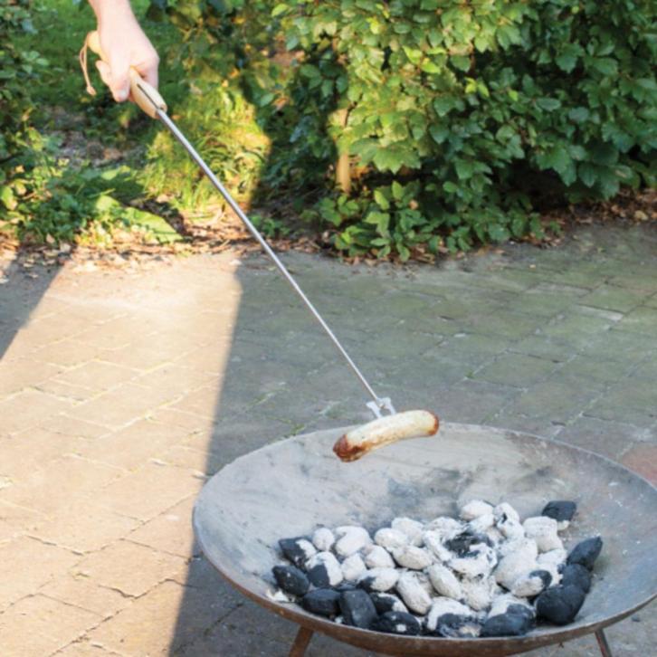 BBQ vork telescopisch BBQ vork telescopisch buitenkoken, Tuin en Terras, Vuurkorven, Nieuw, Ophalen of Verzenden