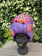 FOAMpruik paars oranje roze foam pruik, Ophalen of Verzenden, Nieuw, Carnaval