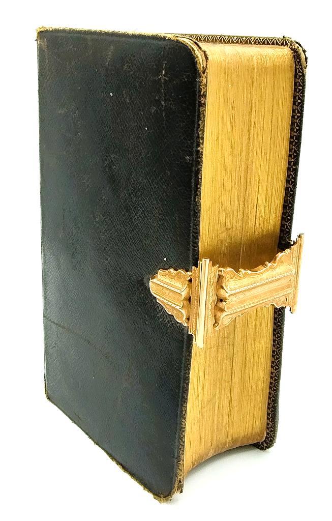 Bijbel met groot gouden slot, 1884, Antiek en Kunst, Antiek | Boeken en Bijbels, Verzenden