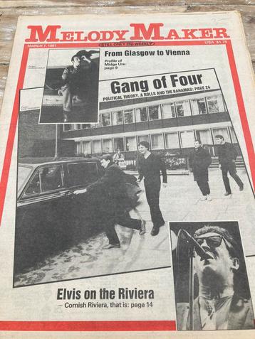 MELODY MAKER 1981 PAUL MCCARTNEY Spandau Ballet MIDGE URE beschikbaar voor biedingen