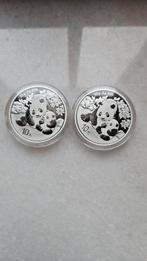 2 x panda 2024  999 zilver, Ophalen of Verzenden, Zilver
