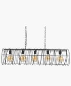 Stoere hanglamp staaldraad cilinder industrieel, Ophalen, Zo goed als nieuw, 75 cm of meer
