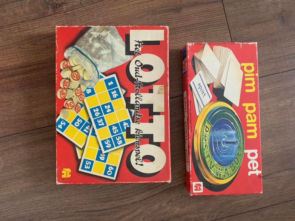 Lotto en Pim Pam Pet - Familie Spellen, Hobby en Vrije tijd, Drie of vier spelers, Ophalen of Verzenden, Gebruikt