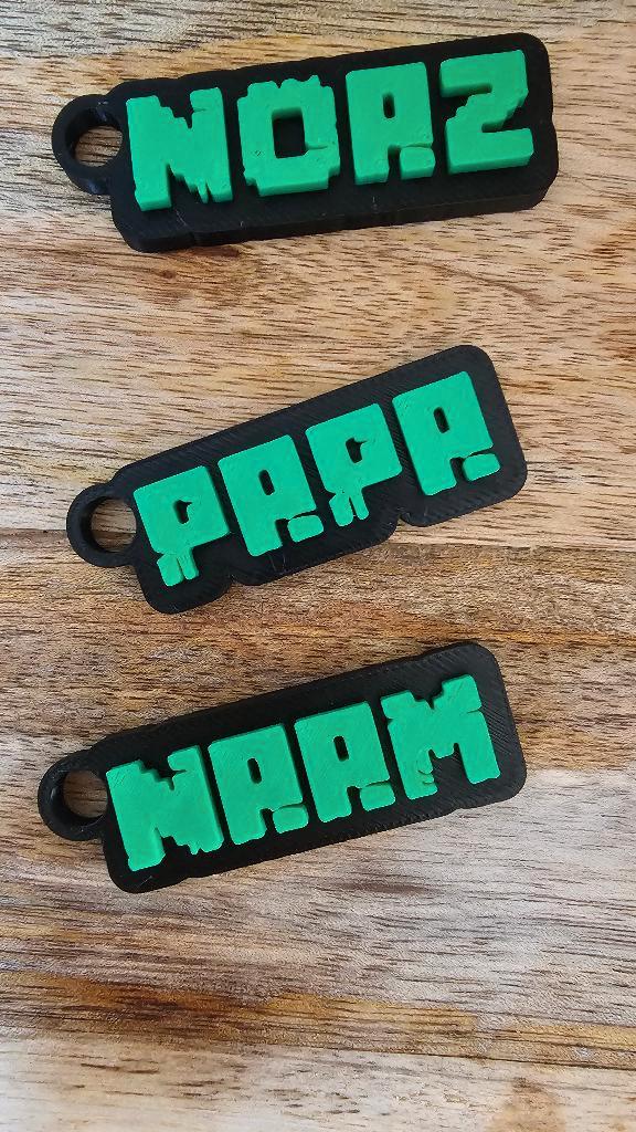 sleutelhangers  Minecraft met eigen naam, Verzamelen, Sleutelhangers, Nieuw, Overige typen, Ophalen of Verzenden