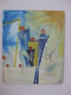 Schilderijen op doek restant 9 stuks div. afmetingen, Antiek en Kunst, Kunst | Schilderijen | Klassiek, Ophalen of Verzenden