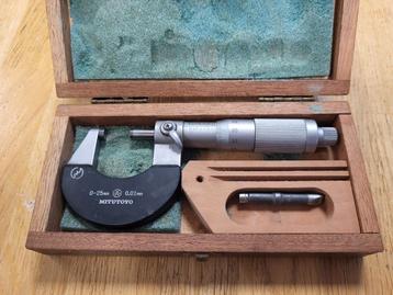 Mitutoyo Micrometer 0-25mm - Precisie Meetinstrument beschikbaar voor biedingen