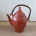 KYOTO Japanese Red clay teapot, Huis en Inrichting, Keuken | Servies, Ophalen of Verzenden, Zo goed als nieuw, Aardewerk, Overige stijlen