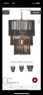 Rofra Home Zwarte Kralen Lamp, Huis en Inrichting, Ophalen of Verzenden, Zo goed als nieuw, Hout, 75 cm of meer