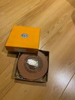 Vintage meetlint 20m in ledere behuizing, Antiek en Kunst, Antiek | Gereedschap en Instrumenten, Ophalen of Verzenden